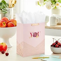 13" Amazing You Pink and Gold Large Gift Bag for only USD 4.99 | Hallmark