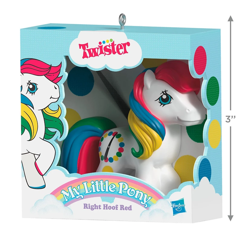 Hasbro® My Little Pony® Retro Twister® Right Hoof Red Ornament for only USD 23.99 | Hallmark