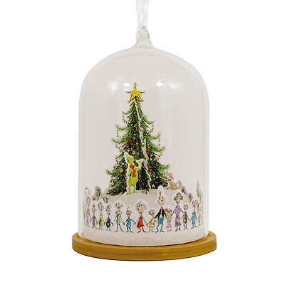 Dr. Seuss's How the Grinch Stole Christmas!™ Whoville Christmas Tree Cloche Glass and Paper Hallmark Ornament for only USD 28.99 | Hallmark