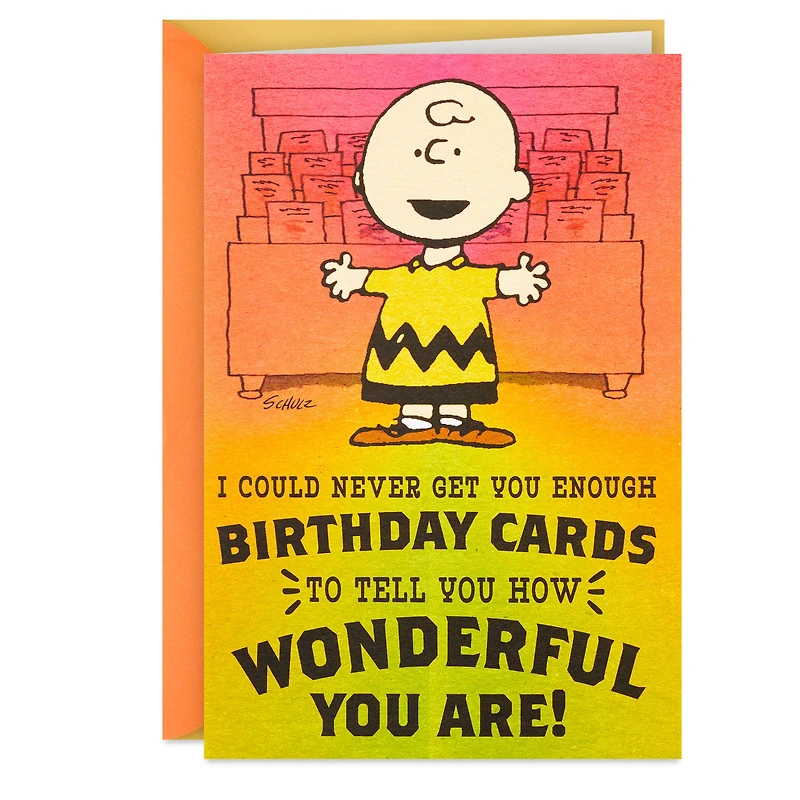 Peanuts® Charlie Brown Wonderful You Funny Birthday Card With Mini Cards for only USD 6.59 | Hallmark