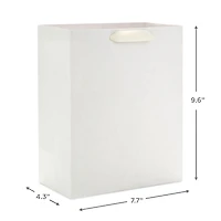 9.6" Solid White Medium Gift Bag for only USD 3.49 | Hallmark
