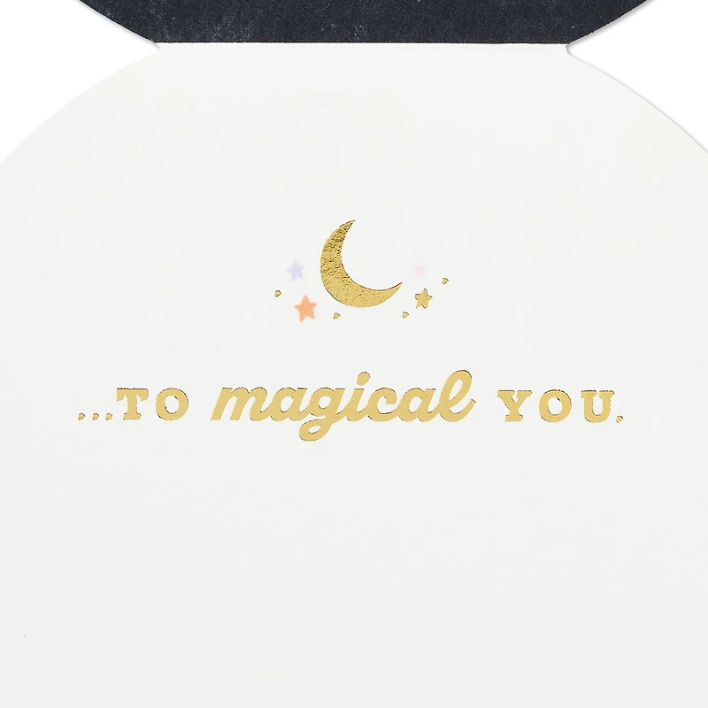 Witch on Broomstick Paper Craft Halloween Card With Motion for only USD 5.99 | Hallmark