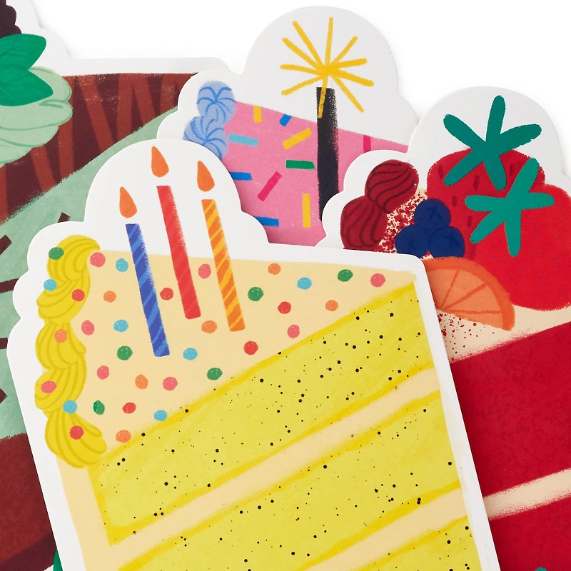 Slice of Cake Assorted Birthday Cards, Pack of 16 for only USD 10.99 | Hallmark