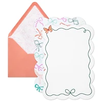 Lacey Chabert Collection Ribbons and Scallops Stationery Set With Seals, 12 sheets for only USD 8.99 | Hallmark