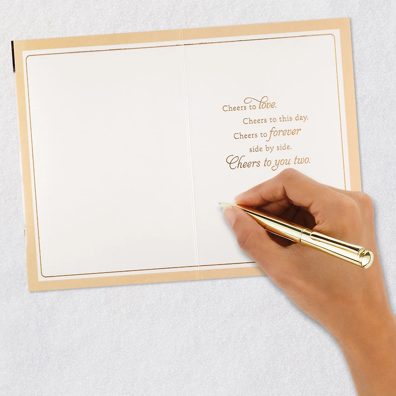Cheers to You Two Wedding Card for only USD 4.59 | Hallmark