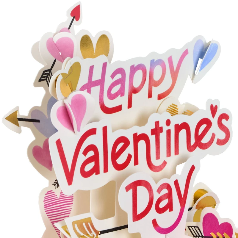 Hearts and Arrows Musical 3D Pop-Up Valentine's Day Card With Motion for only USD 14.99 | Hallmark