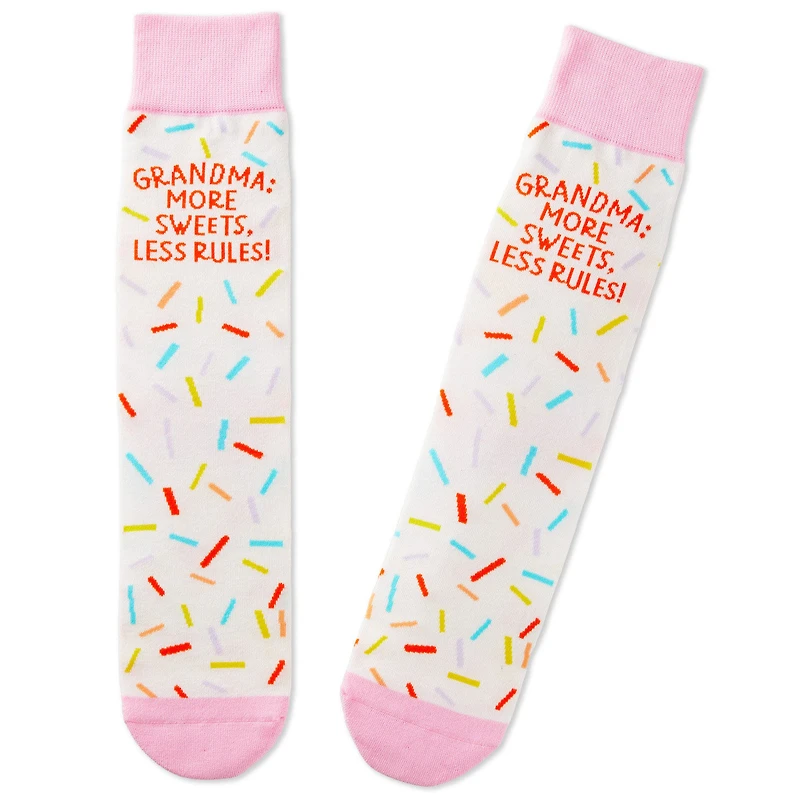 Grandma More Sweets Less Rules Novelty Crew Socks for only USD 12.99 | Hallmark