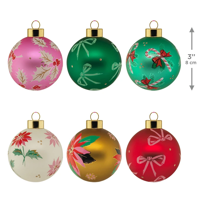 Lacey Chabert Collection Glass Hallmark Ornaments, Set of 6 for only USD 45.99 | Hallmark