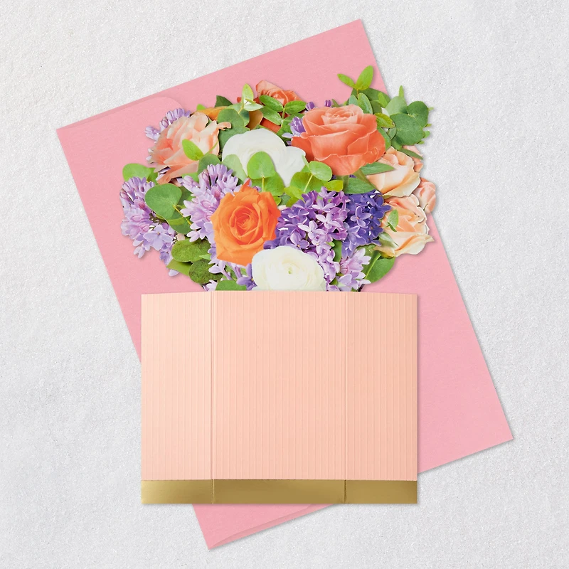Jumbo Flower Bouquet in Vase 3D Pop-Up Mother's Day Card for only USD 12.99 | Hallmark