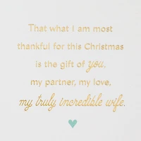 Thankful for the Gift of You Christmas Card for Wife for only USD 7.99 | Hallmark