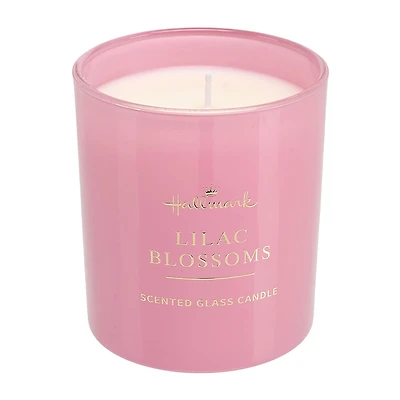 Lilac Blossoms Scented Pink Glass Candle, 8 oz. for only USD 19.99 | Hallmark