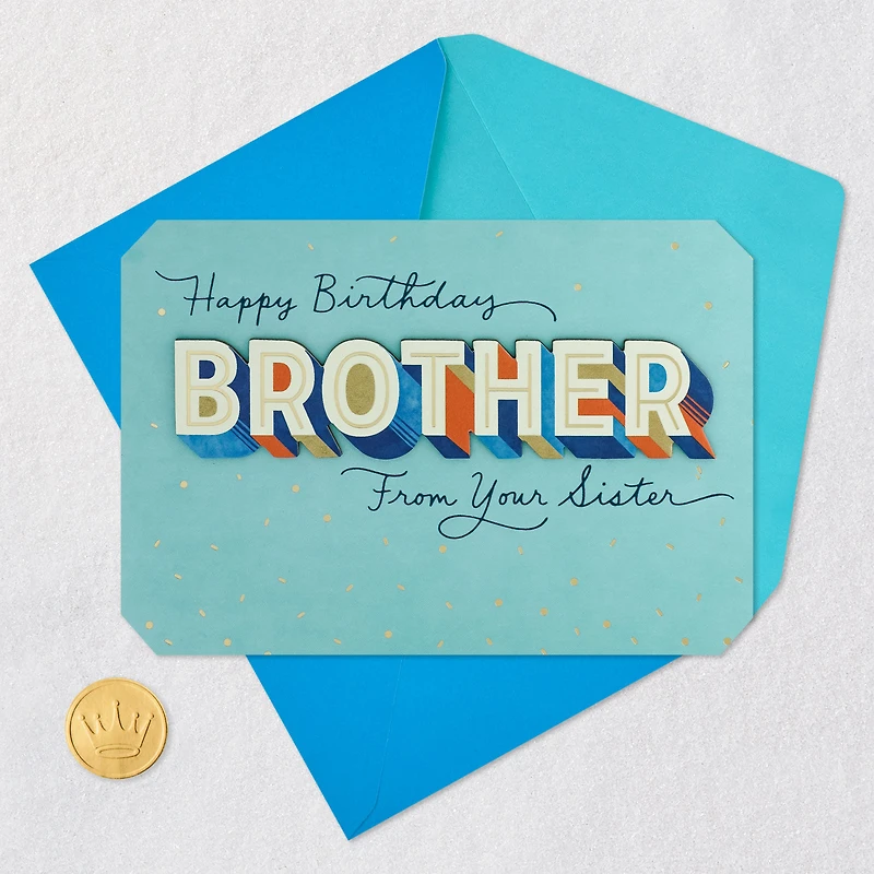 You Mean the World to Me Birthday Card for Brother from Sister for only USD 6.99 | Hallmark