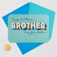 You Mean the World to Me Birthday Card for Brother from Sister for only USD 6.99 | Hallmark