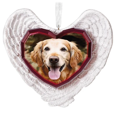 Forever Loved Memorial Heart and Angel Wings Personalized Ornament, Custom Photo for only USD 31.99 | Hallmark