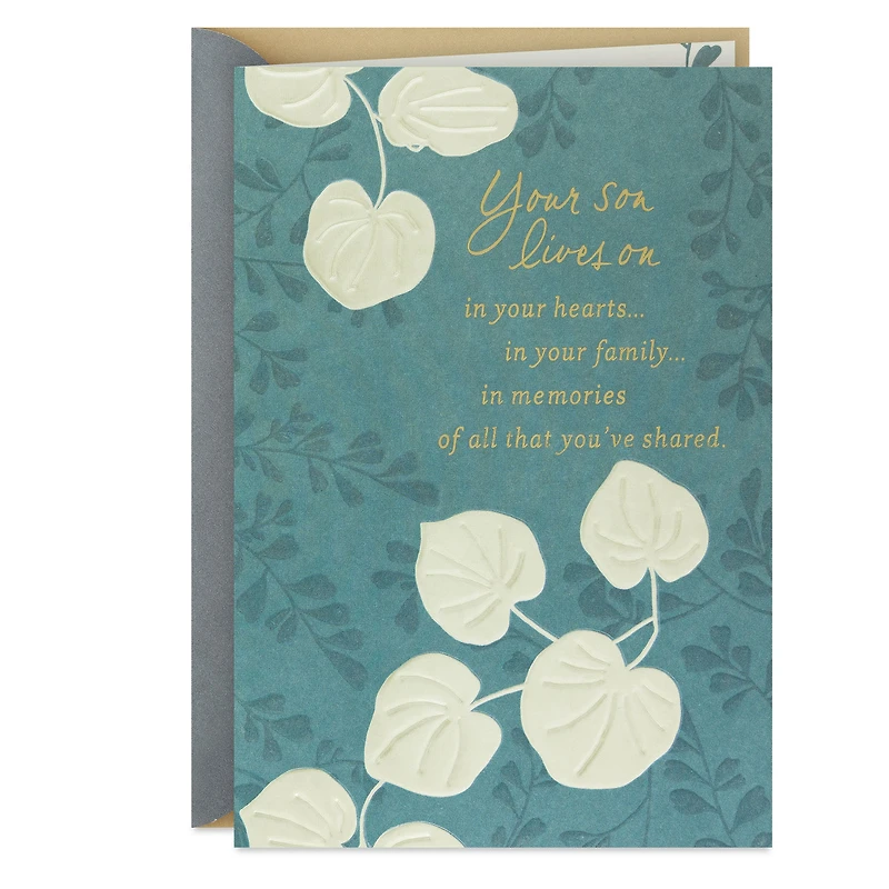 He Lives On in Your Hearts, Family and Memories Sympathy Card for Loss of Son for only USD 4.99 | Hallmark