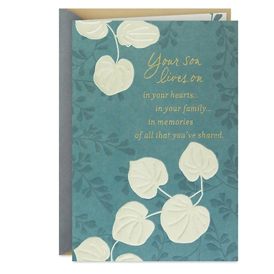 He Lives On in Your Hearts, Family and Memories Sympathy Card for Loss of Son for only USD 4.99 | Hallmark