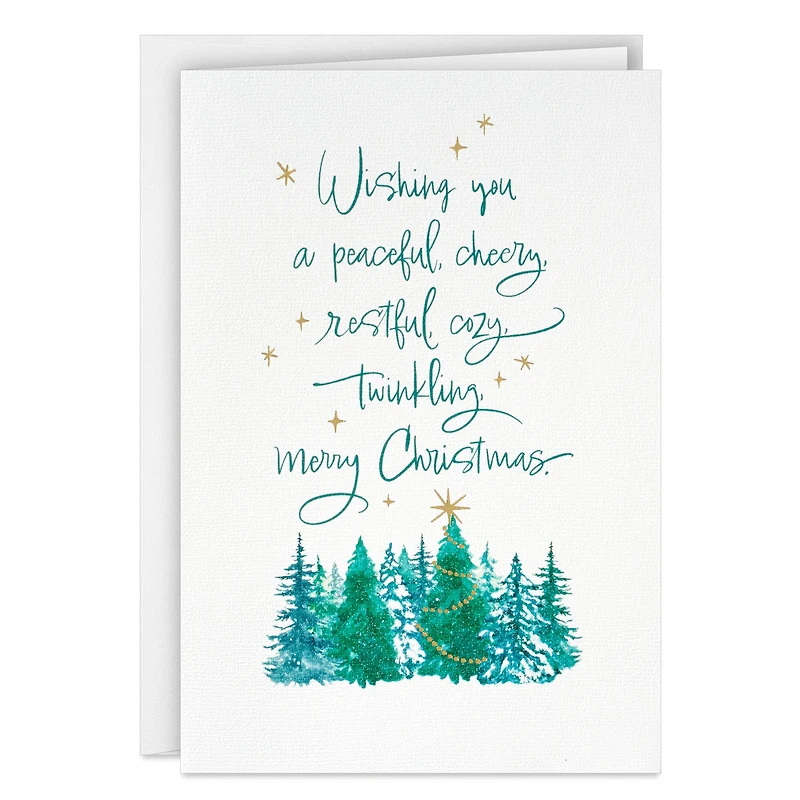 Peaceful Evergreens Boxed Christmas Cards, Pack of 16 for only USD 15.49 | Hallmark