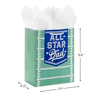 9.6" All-Star Dad Football Field Medium Father's Day Gift Bag With Tissue Paper for only USD 4.99 | Hallmark