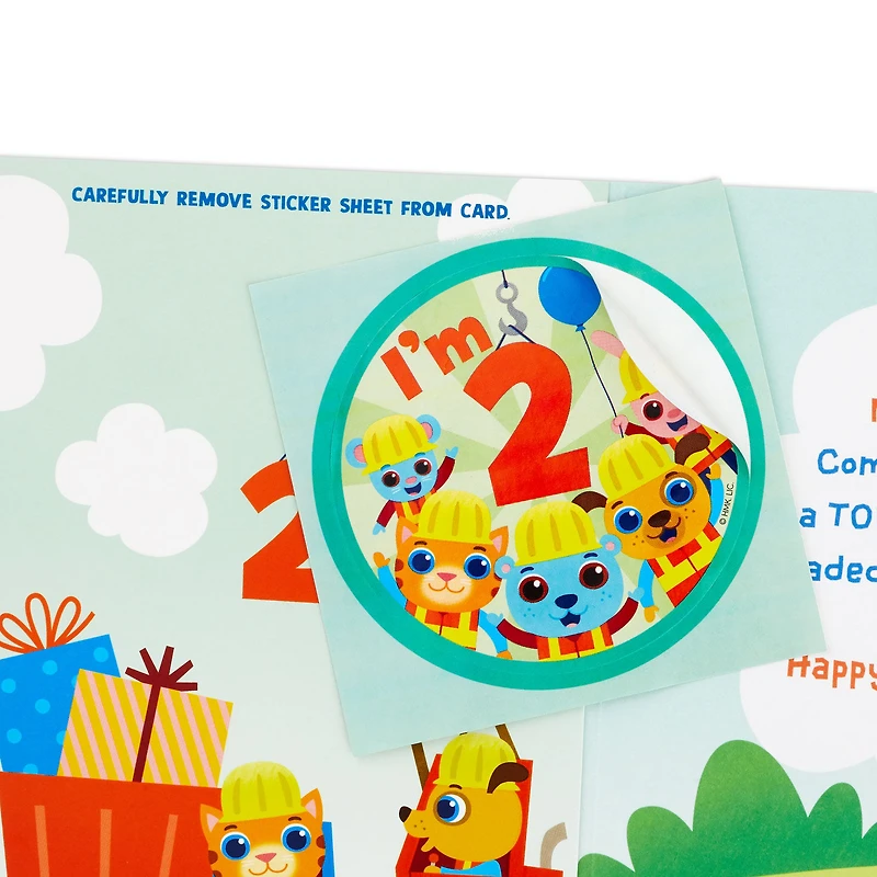 Tons of Birthday Fun 2nd Birthday Card With Sticker for only USD 4.99 | Hallmark