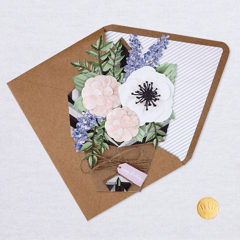 Flower Bouquet Beautiful Day Birthday Card for only USD 12.99 | Hallmark