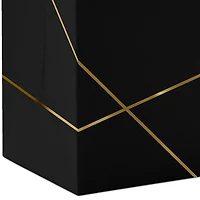 5.5" Gold Lines on Black Small Square Gift Bag for only USD 5.49 | Hallmark