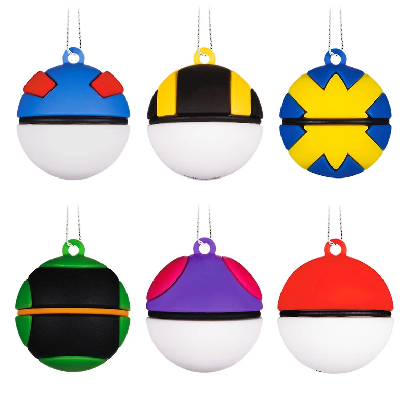 Mini Pokémon Poké Ball Shatterproof Hallmark Ornaments, Set of 6 for only USD 14.99 | Hallmark
