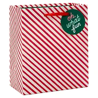 6.5" Glittery Peppermint Stripes Small Christmas Gift Bag for only USD 2.49 | Hallmark