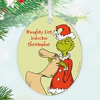 Dr. Seuss's How the Grinch Stole Christmas!™ Naughty List Metal Personalized Ornament, Custom Text for only USD 17.99 | Hallmark