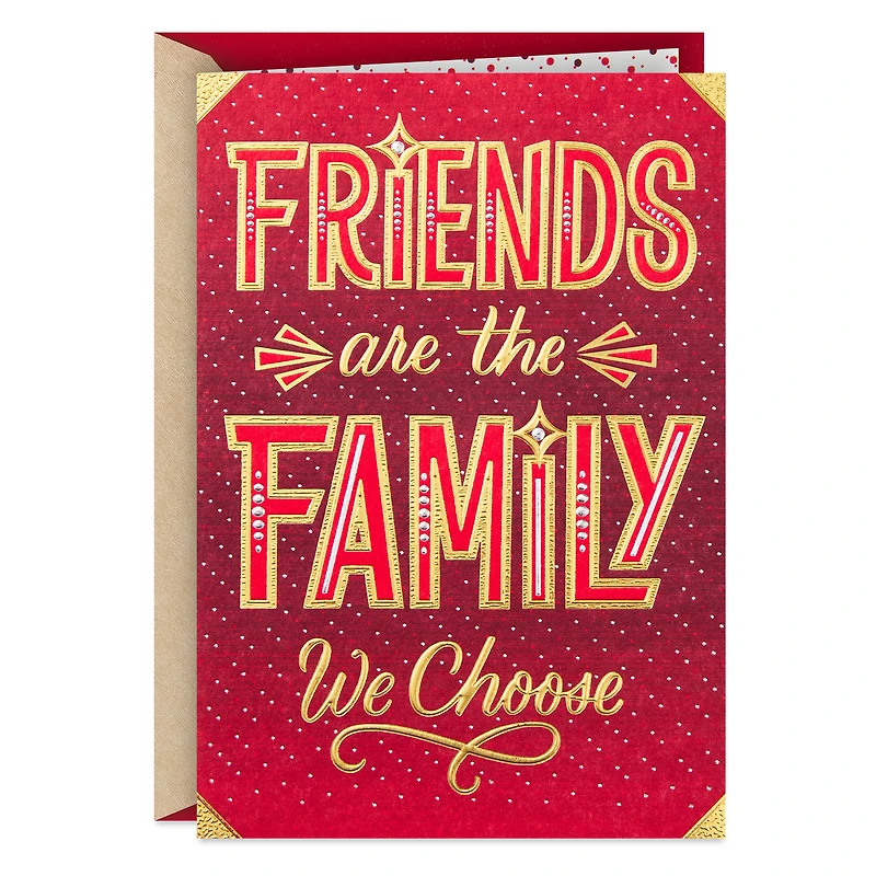 Friends Are the Family We Choose Christmas Card for only USD 5.99 | Hallmark