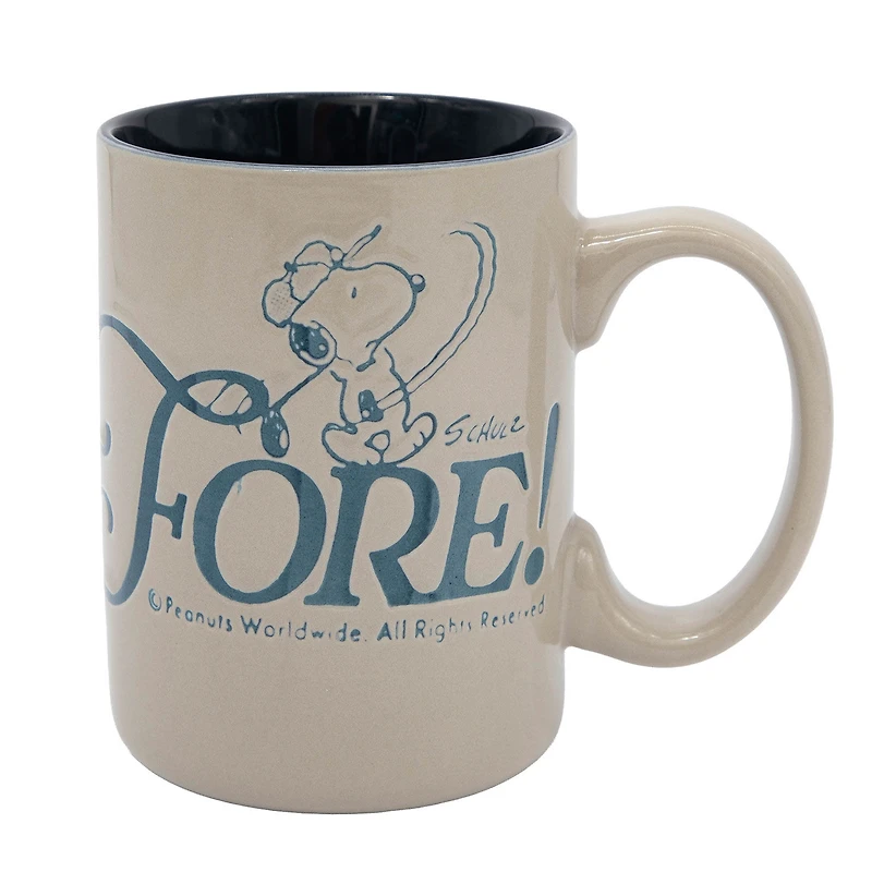 R Squared Peanuts Snoopy Blue Fore! Golf Mug, 17 oz. for only USD 12.99 | Hallmark
