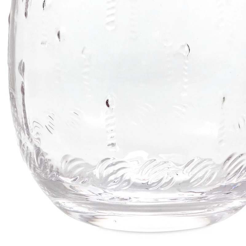 Candles and Frosting Embossed Stemless Wine Glass, 17 oz. for only USD 14.99 | Hallmark