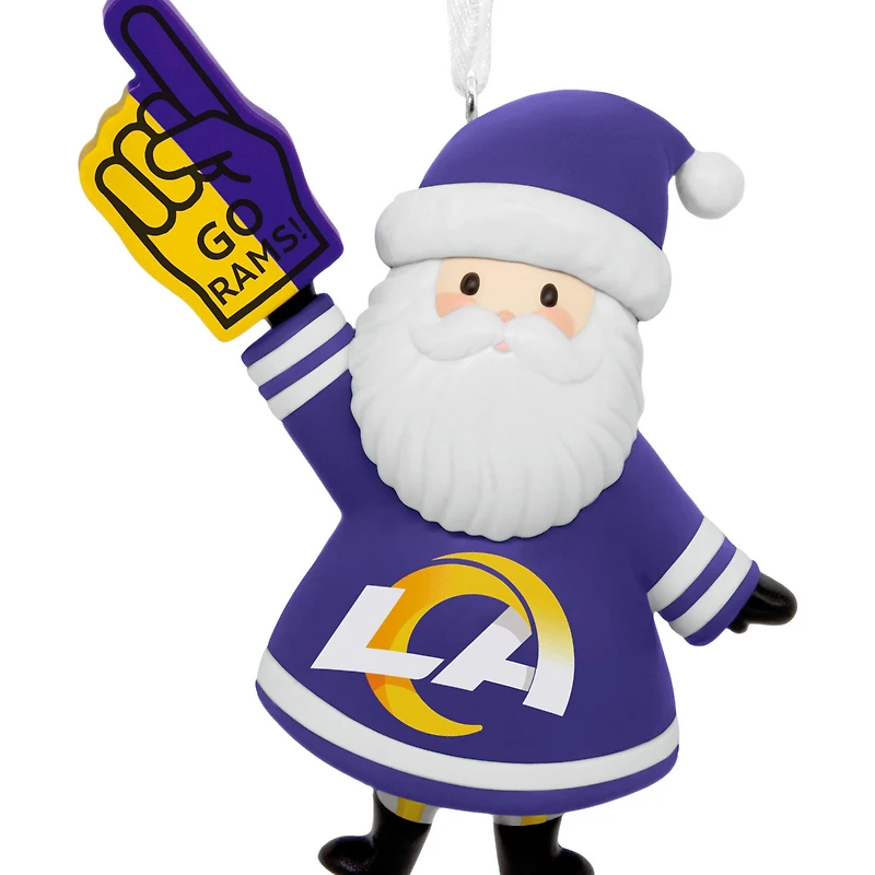 NFL Los Angeles Rams Santa Fan Hallmark Ornament for only USD 12.99 | Hallmark