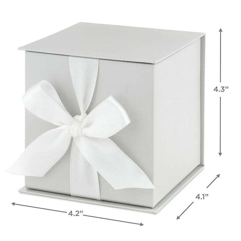 4.3" Small Pearl Gray Gift Box With Shredded Paper Filler for only USD 4.99 | Hallmark