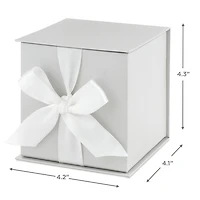 4.3" Small Pearl Gray Gift Box With Shredded Paper Filler for only USD 4.99 | Hallmark
