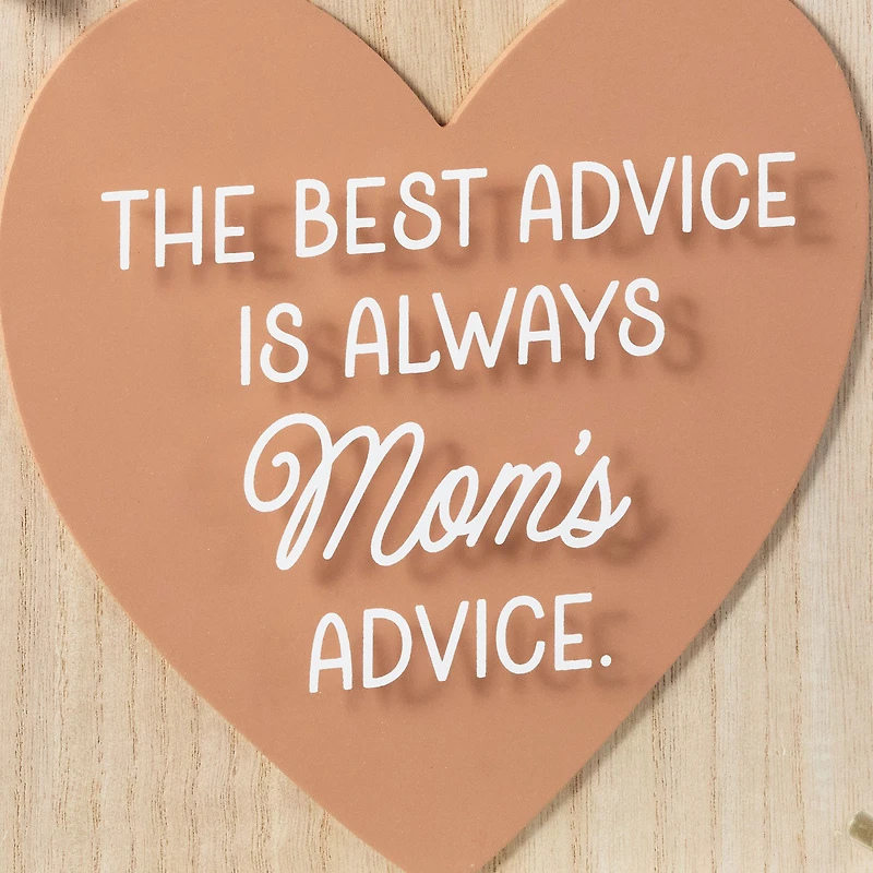 Mom's Best Advice Layered Square Quote Sign, 8x8 for only USD 28.99 | Hallmark