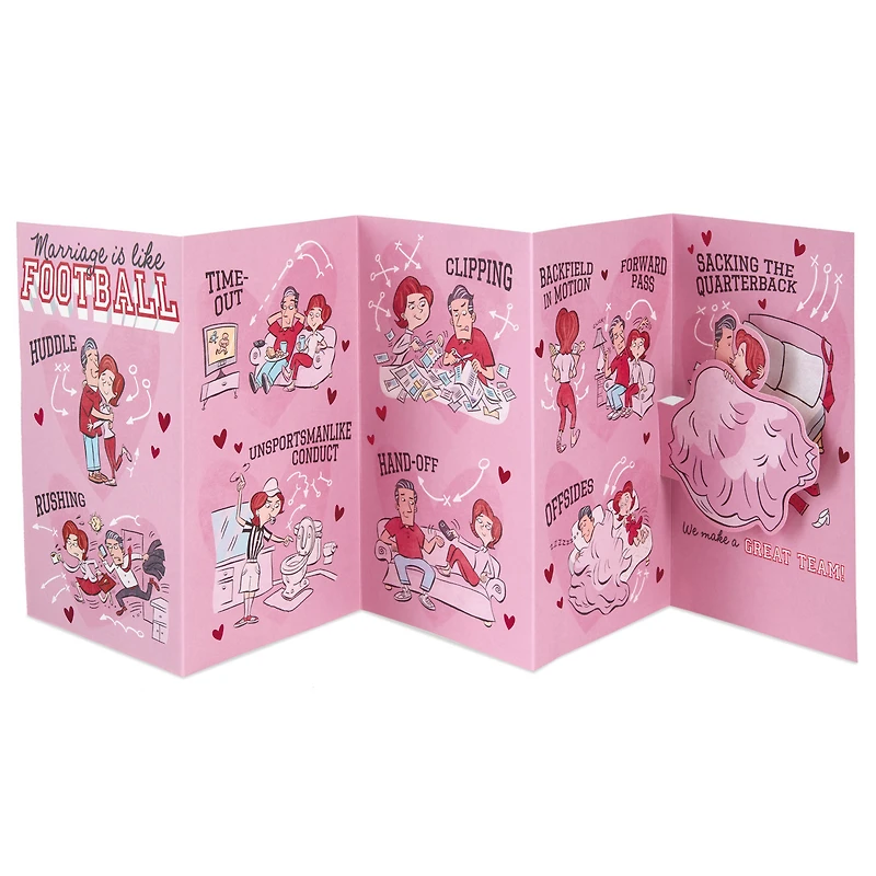 Marriage is Like Football Funny Pop-Up Valentine's Day Card for only USD 5.59 | Hallmark