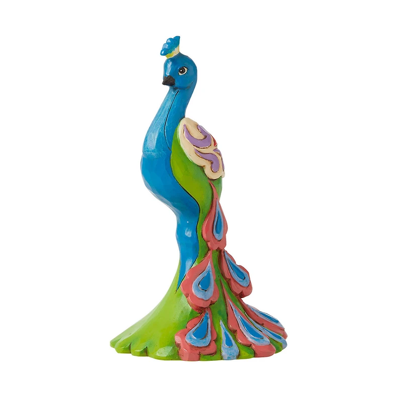 Jim Shore Mini Peacock Figurine, 5" for only USD 24.99 | Hallmark