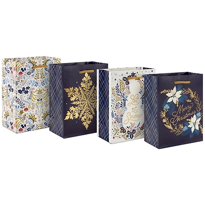 5.7" Opulent Designs 4-Pack Assorted Small Christmas Gift Bag Bundle for only USD 6.99 | Hallmark