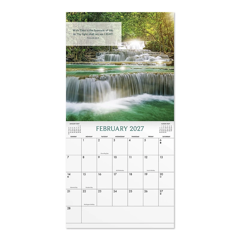 KJV Psalms 2027 Inspirational 12-Month Wall Calendar, 12x12 for only USD 16.99 | Hallmark