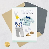 Celebrating Your New Little Man New Baby Boy Card for only USD 6.59 | Hallmark