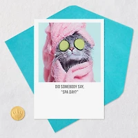 Did Someone Say Spa Day Funny Card for only USD 3.99 | Hallmark
