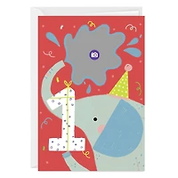 Festive Elephant Custom First Birthday Card for only USD 4.99 | Hallmark