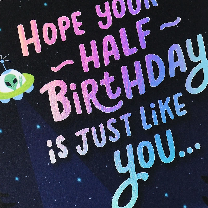 Out of this World Half Birthday Card for Kid for only USD 2.99 | Hallmark