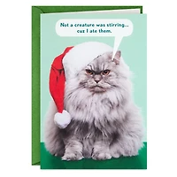 Not a Creature Was Stirring Funny Christmas Card for only USD 3.99 | Hallmark