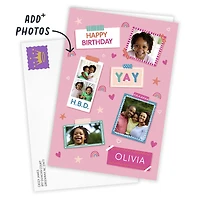 Pink Photo Collage Custom Birthday Card for only USD 4.99 | Hallmark