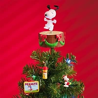 Mini The Peanuts® Gang Dancing Snoopy ShowToppers Musical Tree Topper With Light, 4" for only USD 37.99 | Hallmark