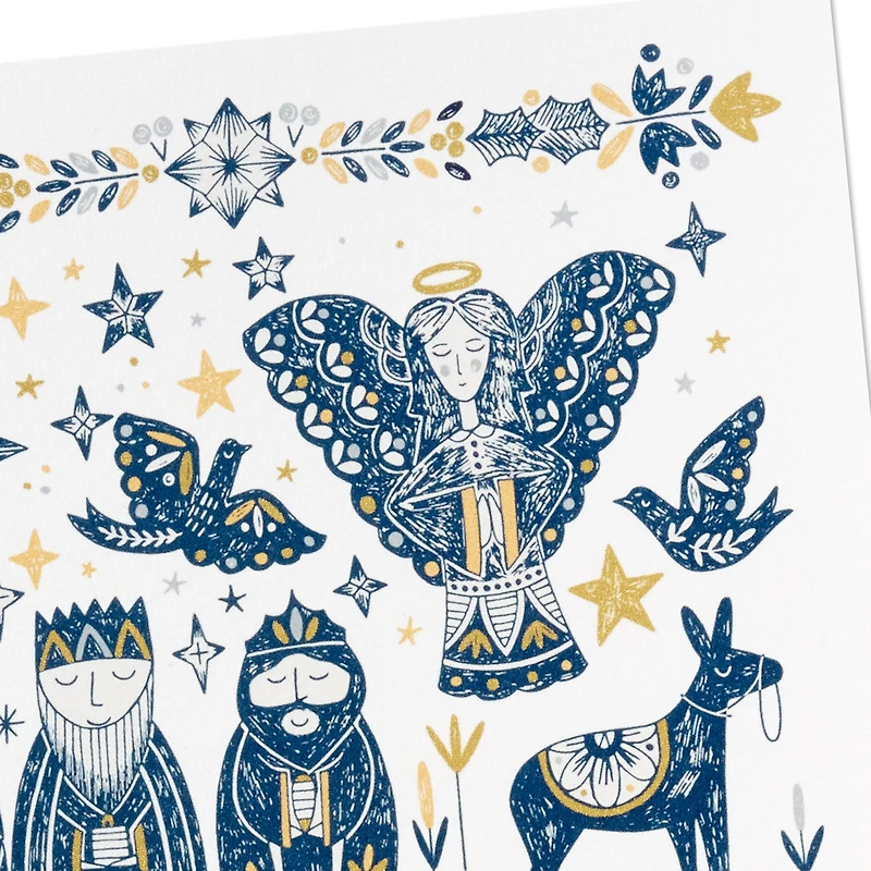 Folk Art Manger Scene Boxed Christmas Cards, Pack of 16 for only USD 12.49 | Hallmark