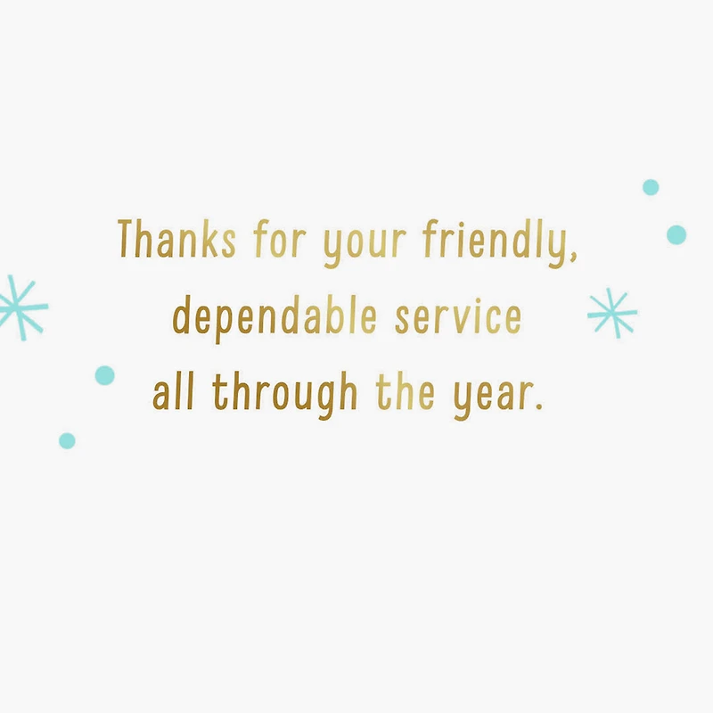 Our Year-Round Santa Christmas Card for Mail Carrier for only USD 3.59 | Hallmark