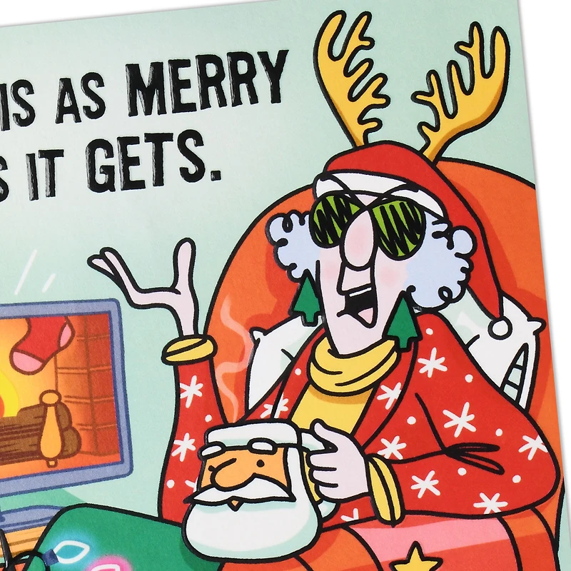 Maxine™ As Merry as it Gets Funny Christmas Card With Sound and Light for only USD 8.99 | Hallmark