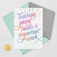 Important Work Thank-You Card for Teachers for only USD 4.99 | Hallmark
